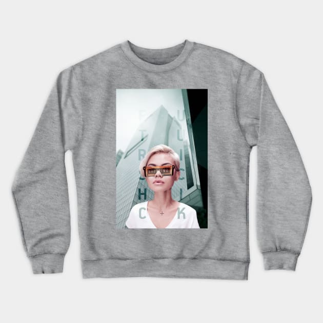 Futurischick Crewneck Sweatshirt by underscorevint